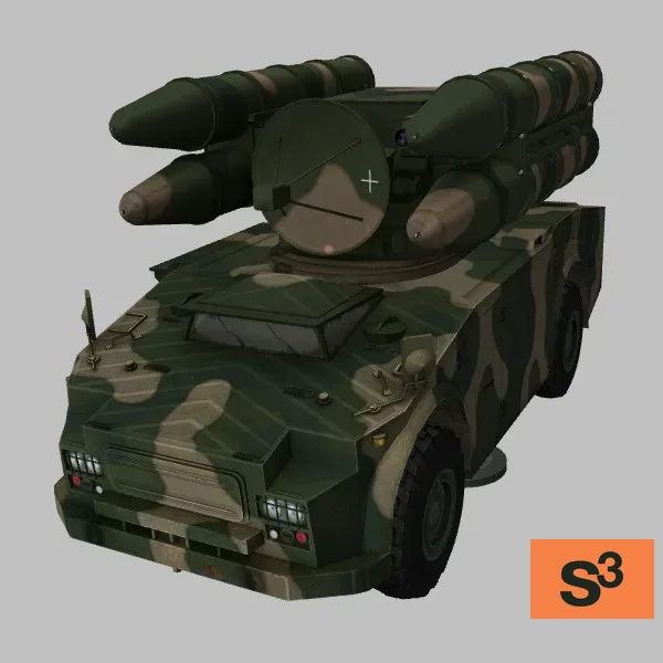 HQ-7 · CN · camo — 3D model preview