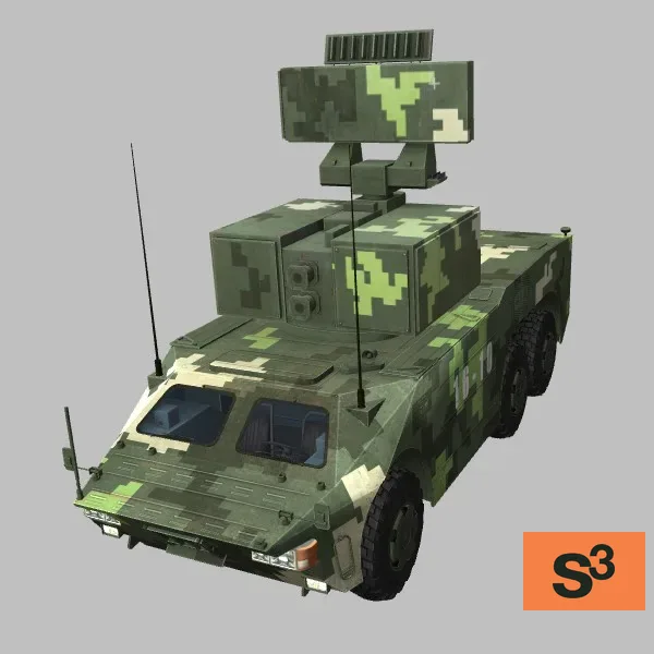 HQ-7B-ACU · CN · camo — 3D model preview