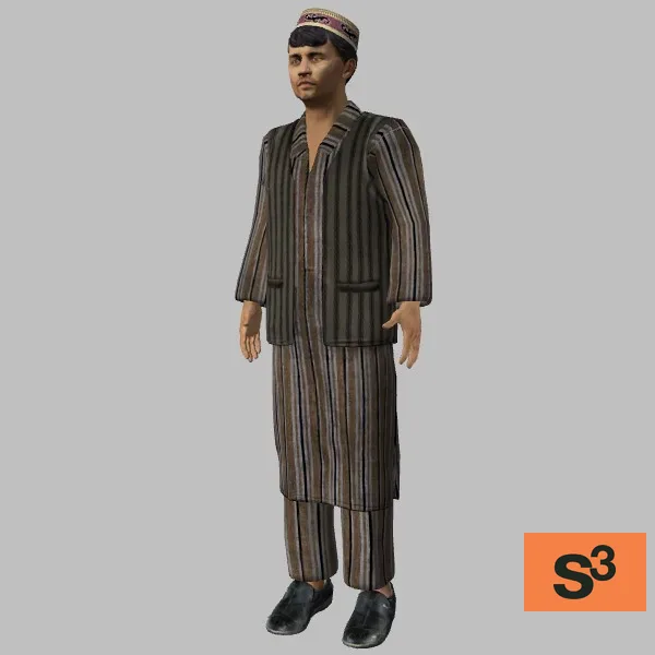human-afghan-012 — 3D model preview