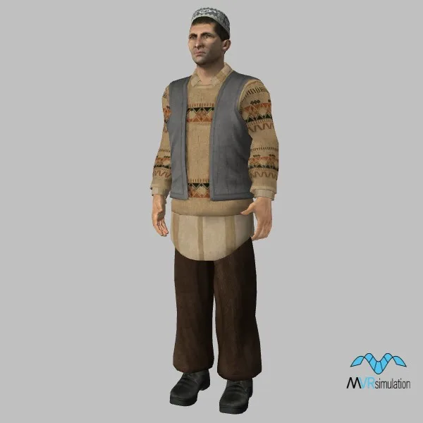 human-afghan-013 — 3D model preview