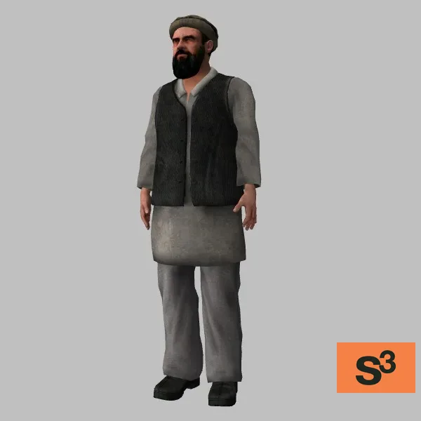 human-afghan-015 — 3D model preview