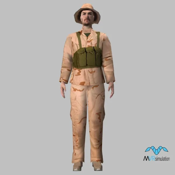 human-au soldier-003 — 3D model preview
