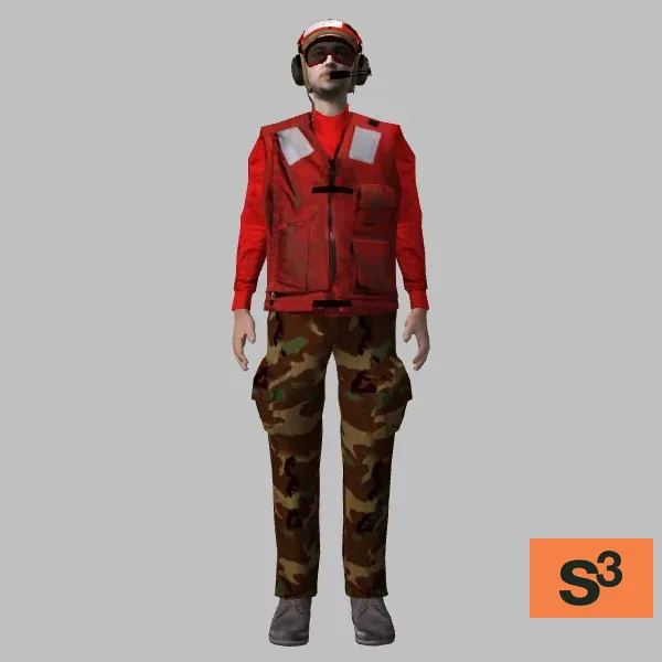 human-carrierdeckcrew-001 — 3D model preview