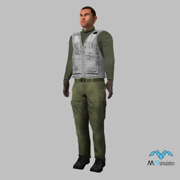 human-carrierdeckcrew-011 — 3D model preview