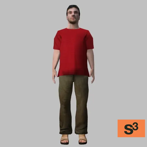 human-casual-019 — 3D model preview