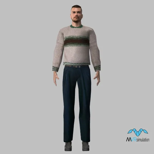 human-casual-033 — 3D model preview