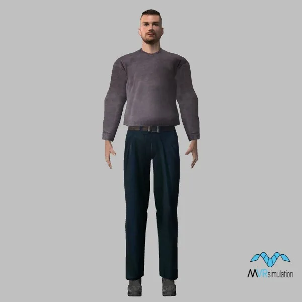 human-casual-036 — 3D model preview