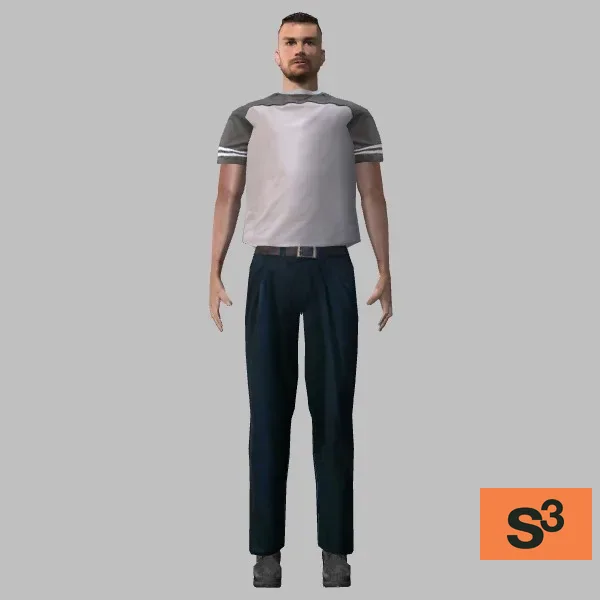 human-casual-037 — 3D model preview