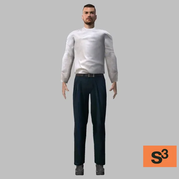 human-casual-042 — 3D model preview