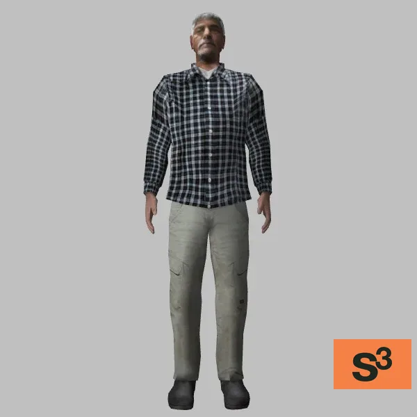 human-casual-064 — 3D model preview