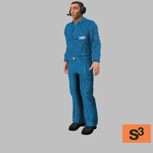 human-chinese-pilot-004 — 3D model preview