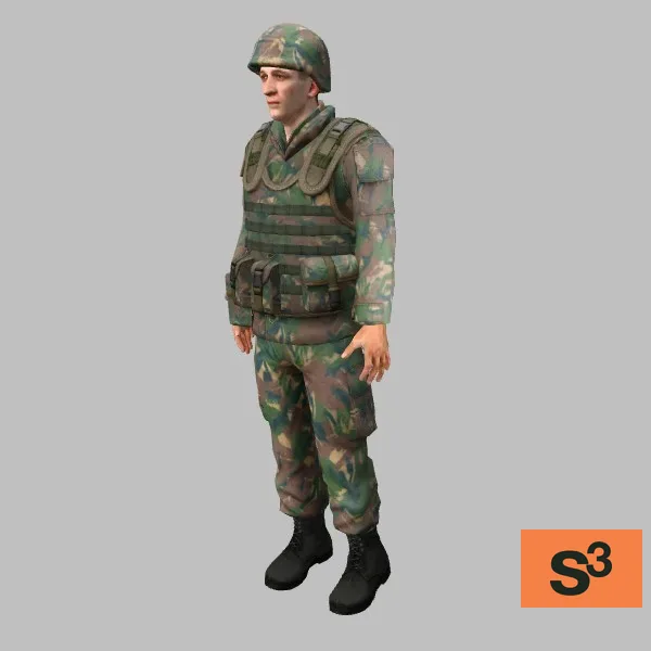 human-dutch-soldier-001 — 3D model preview