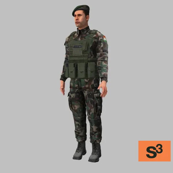 human-hungarian-soldier-001 — 3D model preview