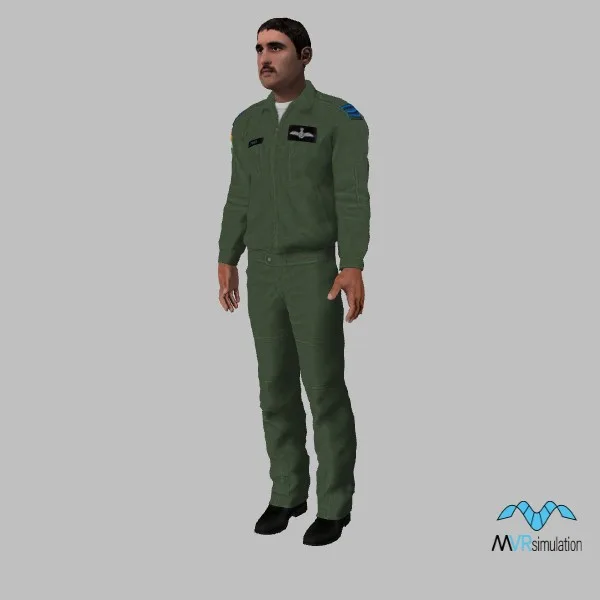 human-indian-pilot-001 — 3D model preview