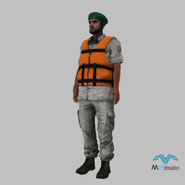 human-iran soldier-002 — 3D model preview