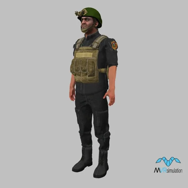 human-iraq-soldier-001 — 3D model preview