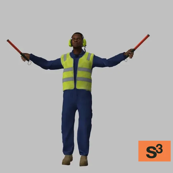 human-marshalling-003 — 3D model preview