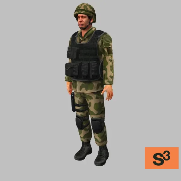 human-norwegian-soldier-001 — 3D model preview