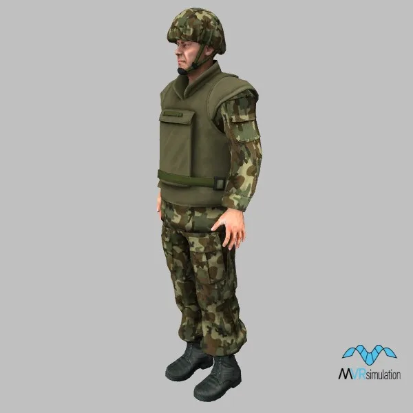 human-romanian-soldier-001 — 3D model preview