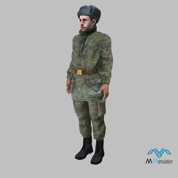 human-russian-soldier-001 — 3D model preview