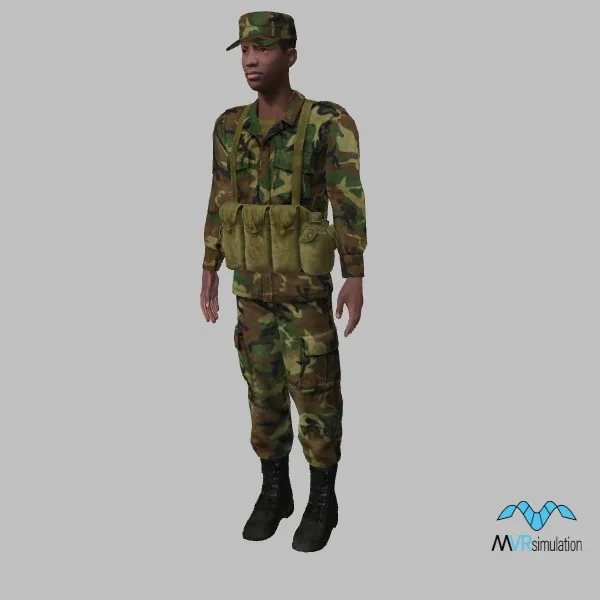 human-rwandan-soldier-001 — 3D model preview