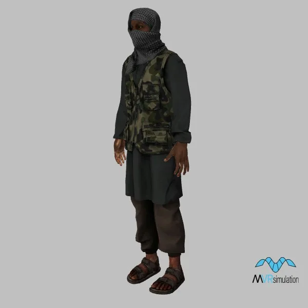 human-somalia-insurgent-005 — 3D model preview