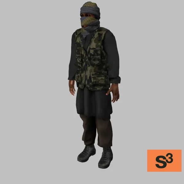 human-somalia-insurgent-009 — 3D model preview