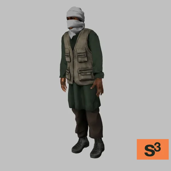 human-somalia-insurgent-012 — 3D model preview