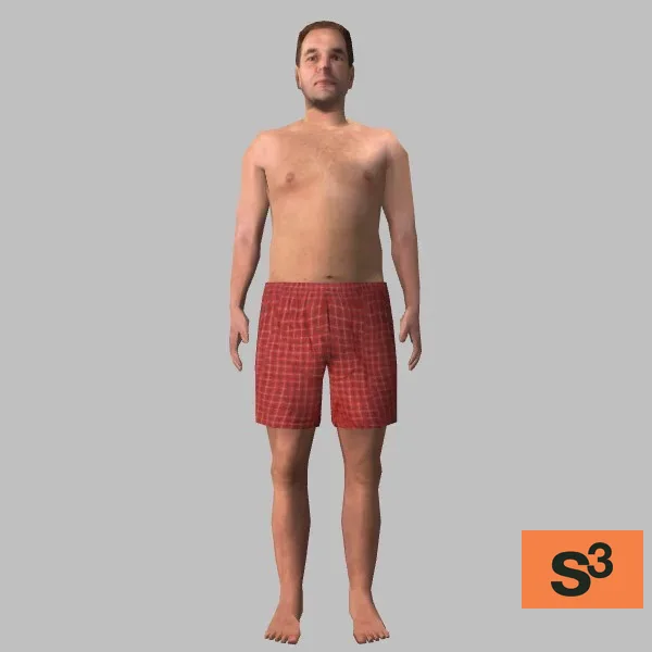 human-swimmer-004 — 3D model preview