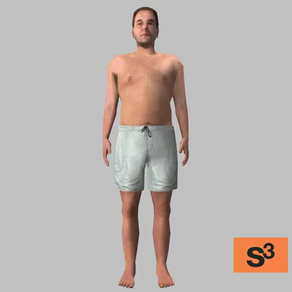 human-swimmer-005 — 3D model preview