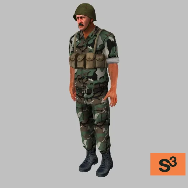 human-syrian-soldier-001 — 3D model preview