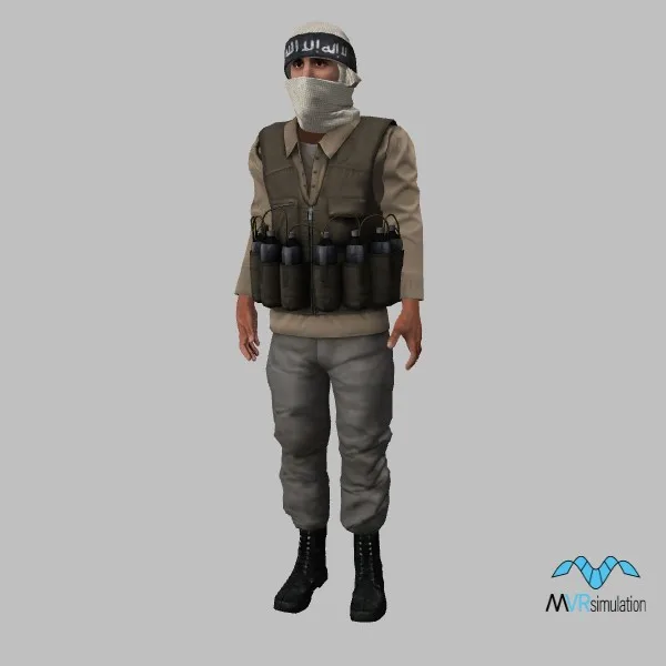 human-terrorist-016 — 3D model preview