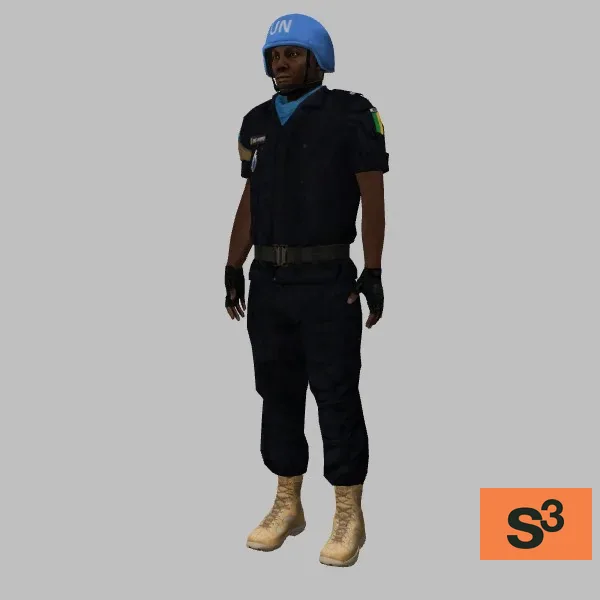 human-UN-soldier-001 — 3D model preview
