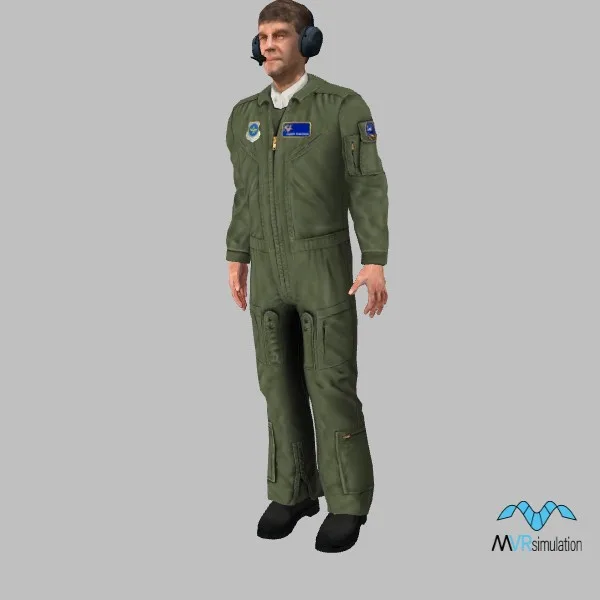 human-us-pilot-007 — 3D model preview