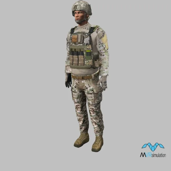 human-us-soldier-002 — 3D model preview