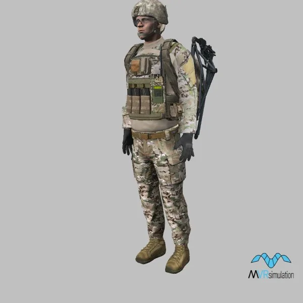 human-us-soldier-005 — 3D model preview