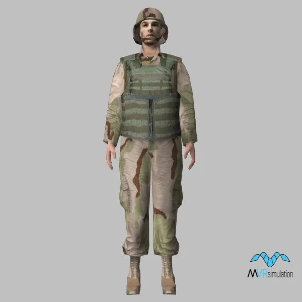 human-us soldier-012 — 3D model preview