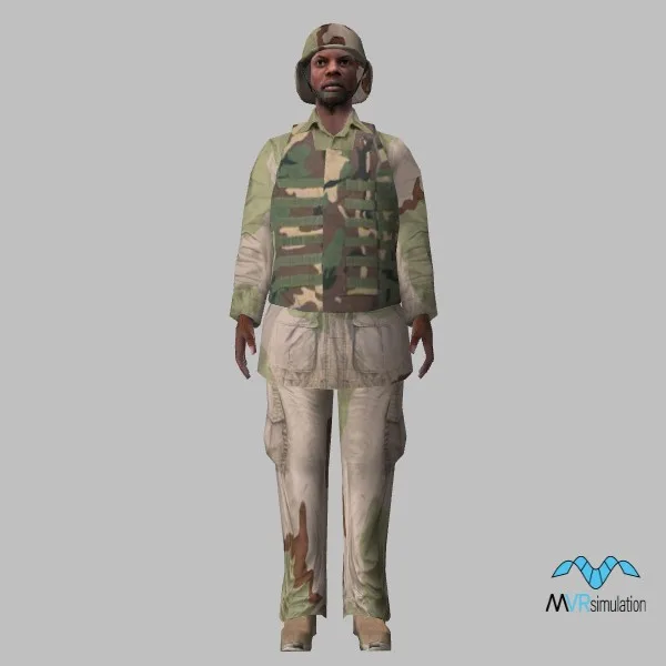 human-us soldier-015 — 3D model preview