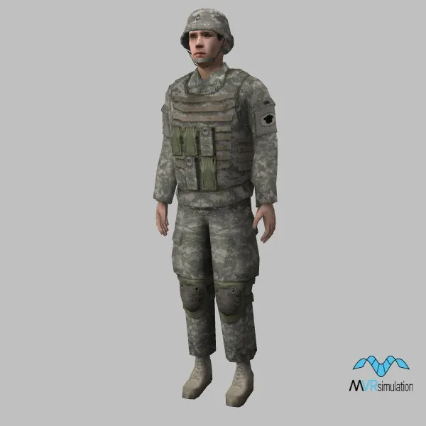 human-us soldier-023 — 3D model preview