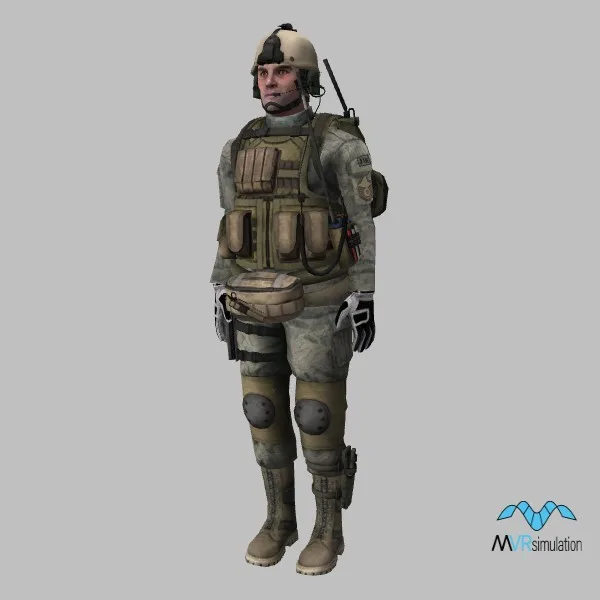 human-us soldier-026 — 3D model preview