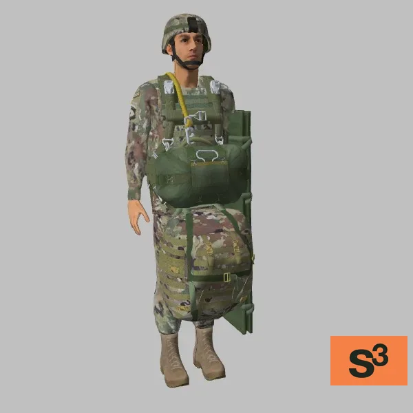 human-us-soldier-035 — 3D model preview