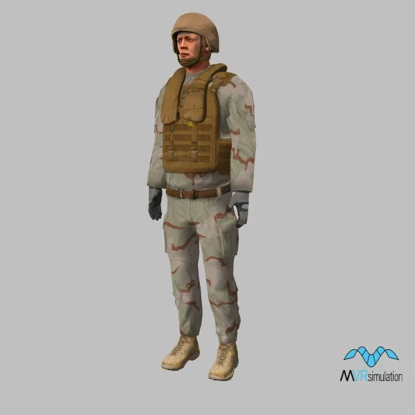 human-us-soldier-039 — 3D model preview