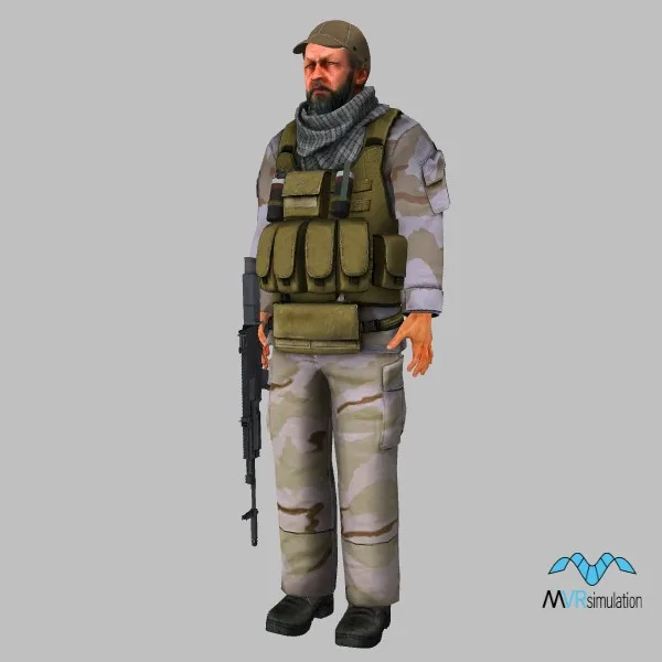 human-us-soldier-sof-030 — 3D model preview