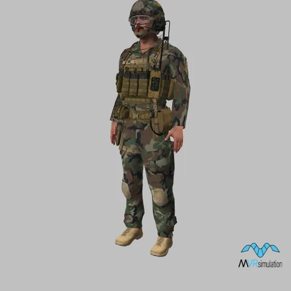 human-us-soldier-sof-033 — 3D model preview