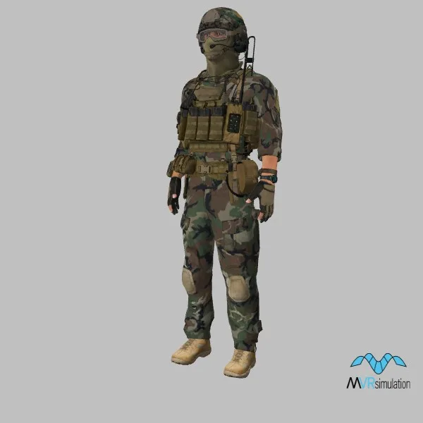 human-us-soldier-sof-035 — 3D model preview