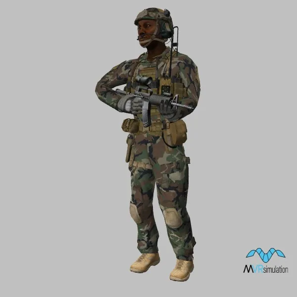 human-us-soldier-sof-036 — 3D model preview
