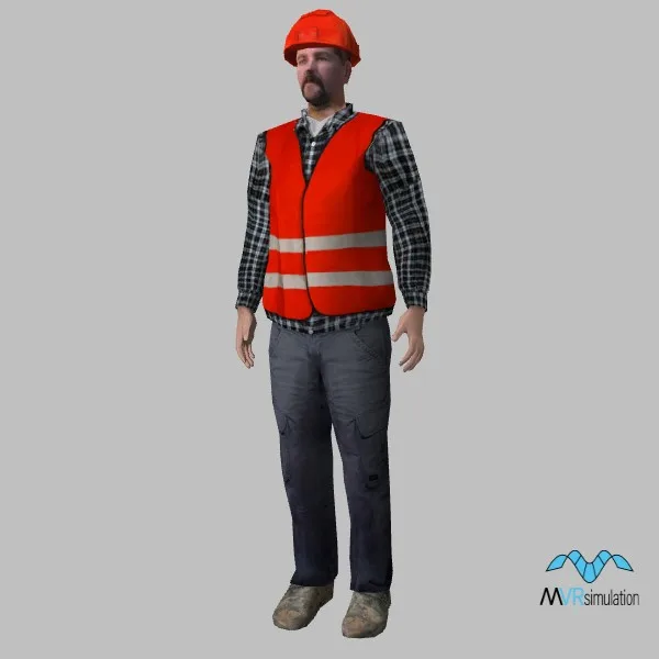 human-worker-001 — 3D model preview