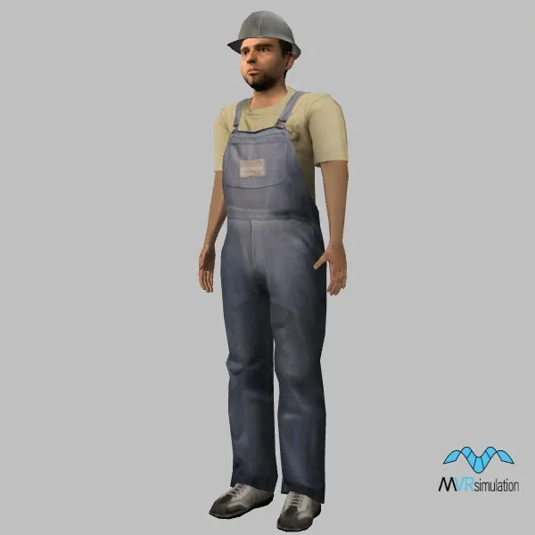 human-worker-003 — 3D model preview