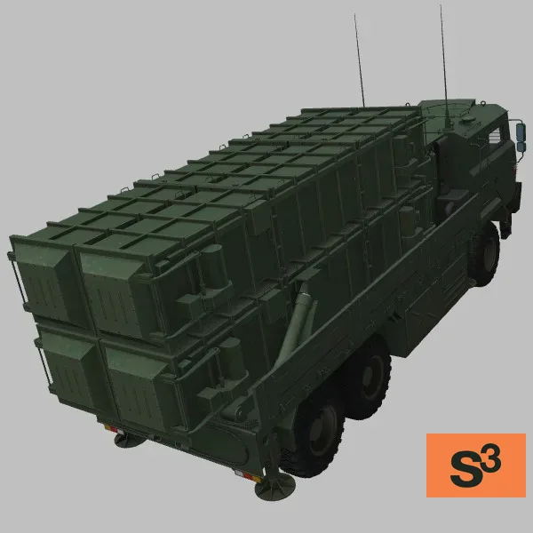 Hwasong-11D · KP · green — 3D model preview