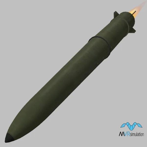 Hwasong-11D-missile · KP · green — 3D model preview